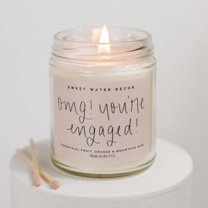 Celebrate Your Love with Our “OMG! You’re Engaged!” Soy Candle