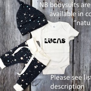 Celestial Dreams Personalized Organic Baby Outfits for Modern Minimalists
