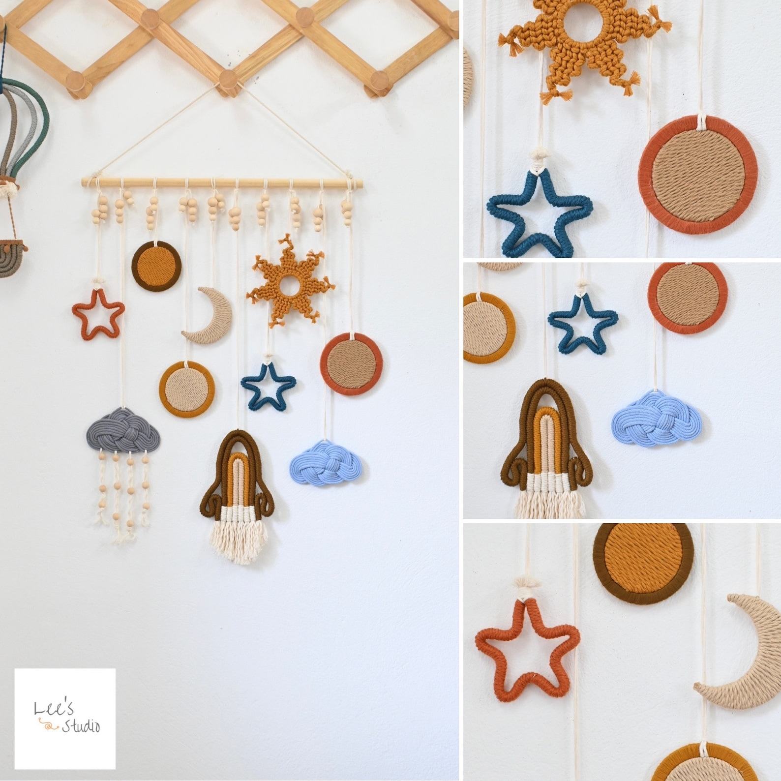 Celestial Tapestry Rocket Ship Wall Art for Cosmic Explorers