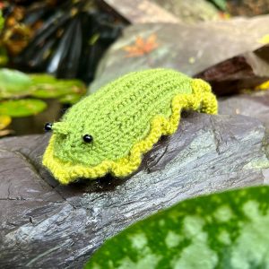 Charming Knitted Slug A Delightful Item for Garden Enthusiasts
