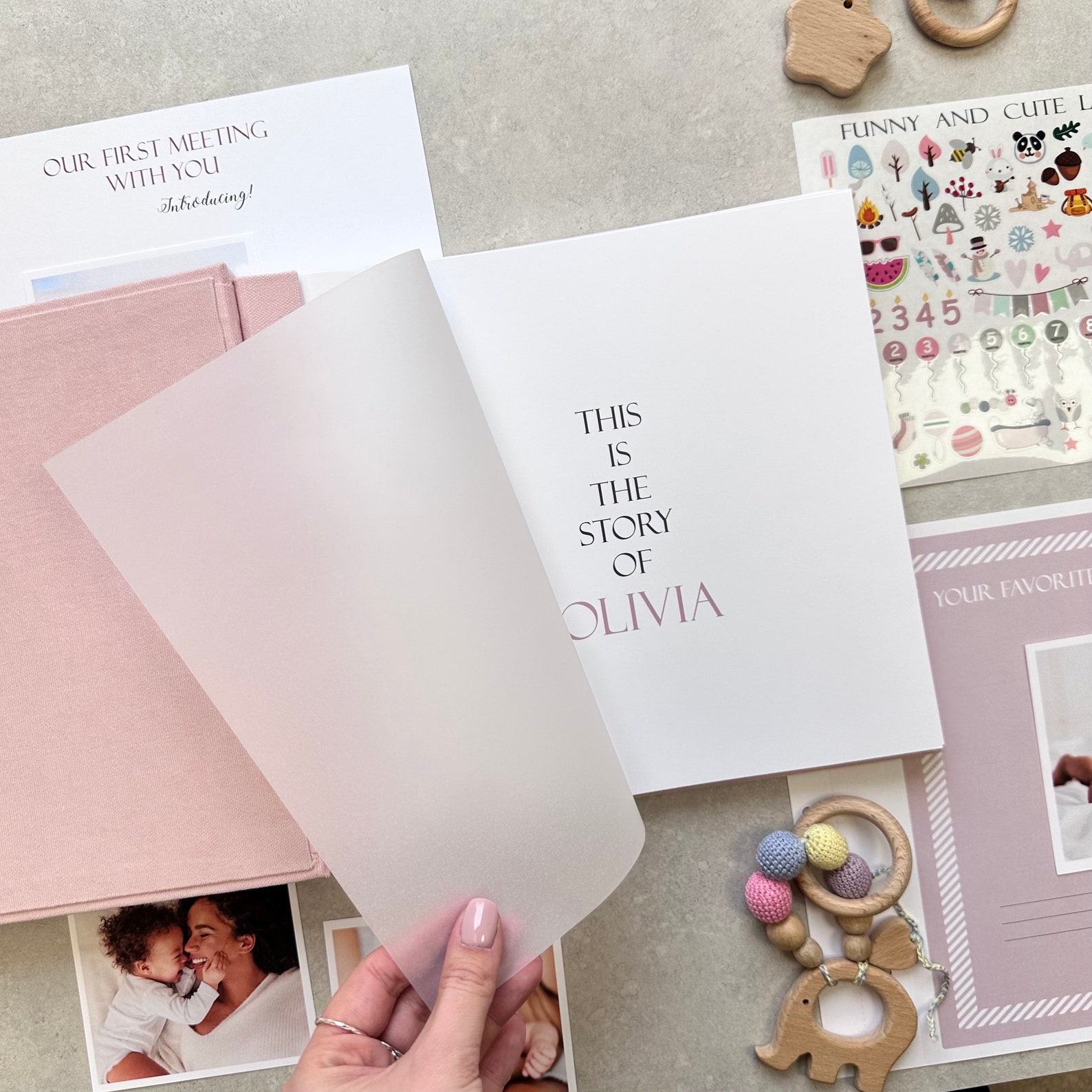 Cherished Memories A Modern Baby Journal for Your Little One’s First Five Years