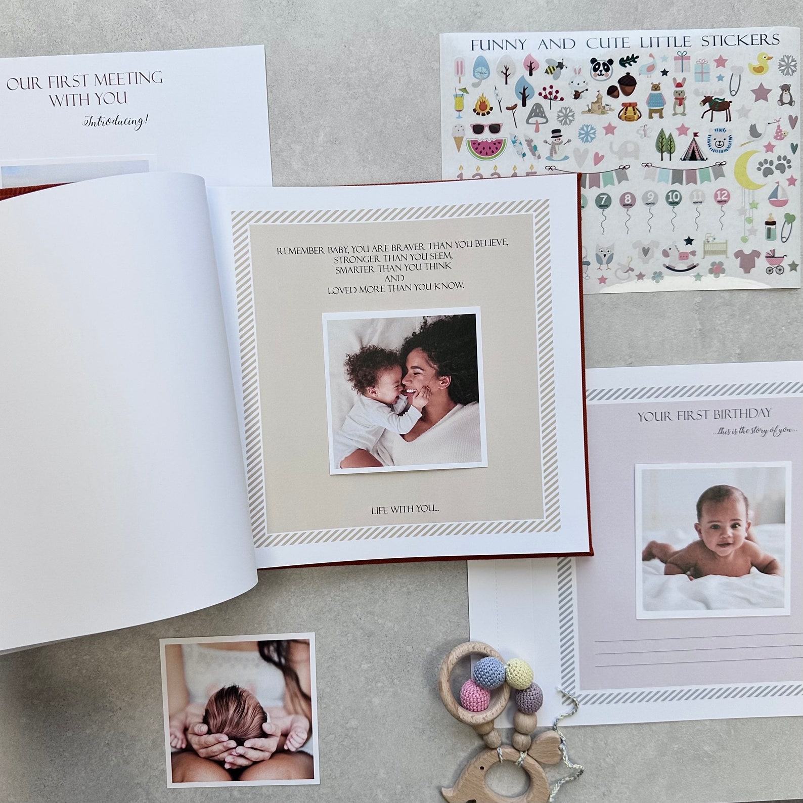 Cherished Memories A Modern Baby Journal for Your Little One’s First Five Years