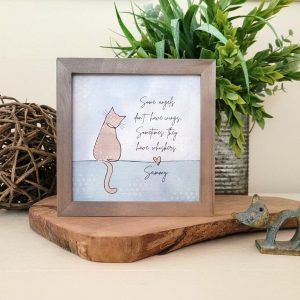Cherished Memories Personalized Cat Memorial Item for Grieving Pet Owners