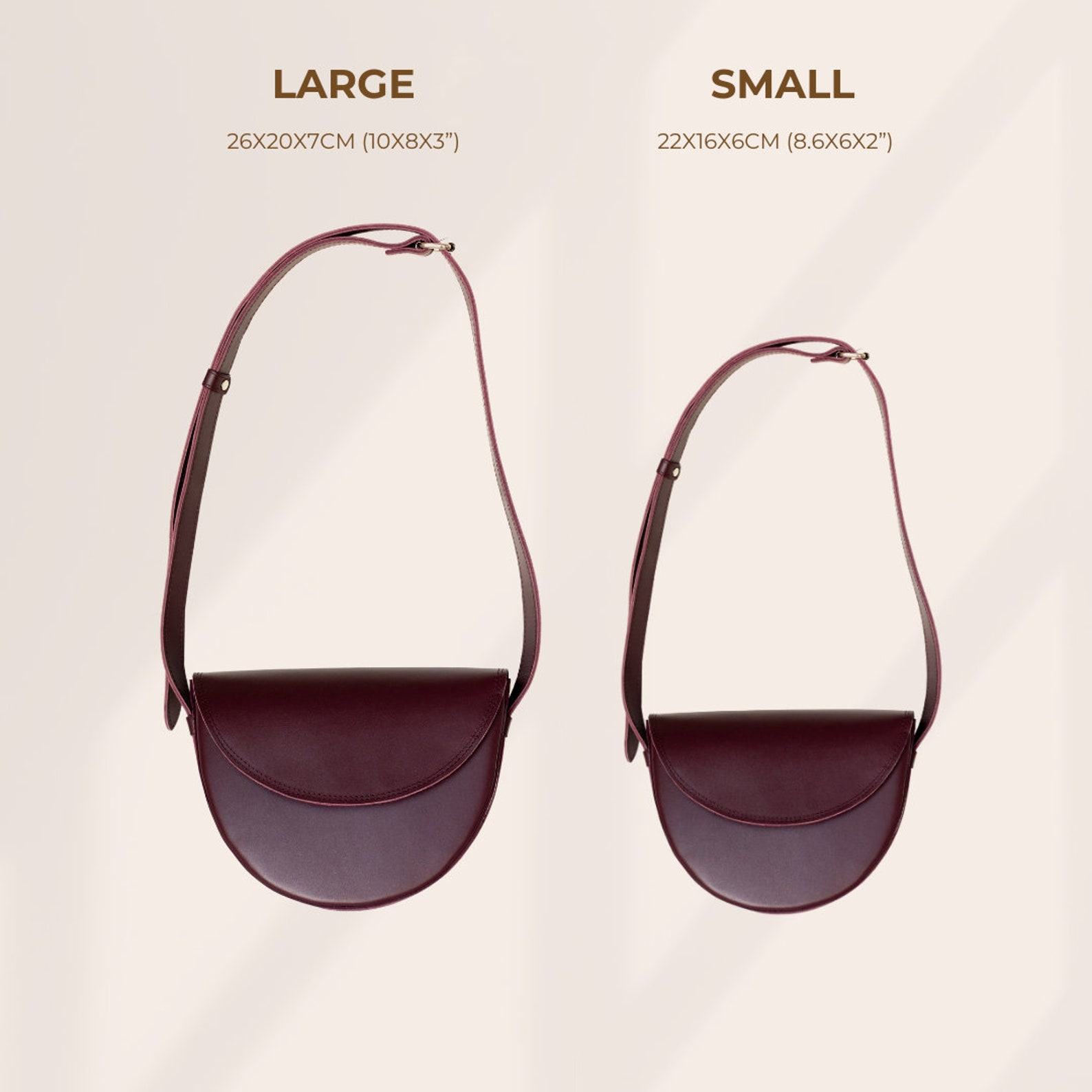 Chic Half-Moon Leather Bag The Interesting  College Companion and Graduation Item