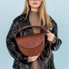 Chic Half-Moon Leather Bag The Interesting  College Companion and Graduation Item