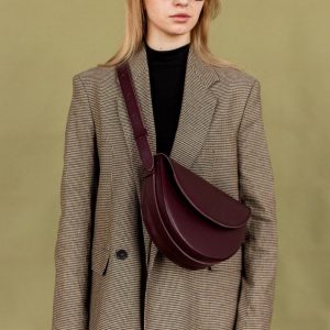 Chic Half-Moon Leather Crossbody The Perfect Graduation or College Companion