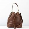 Chocolate Brown Leather Bucket Bag The Danae – Versatile, Stylish, and Practical