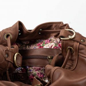 Chocolate Brown Leather Bucket Bag The Danae – Versatile, Stylish, and Practical