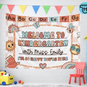 Classroom Tapestry Personalized Teacher Item for Back-to-School, Kindergarten, and Classroom Decor