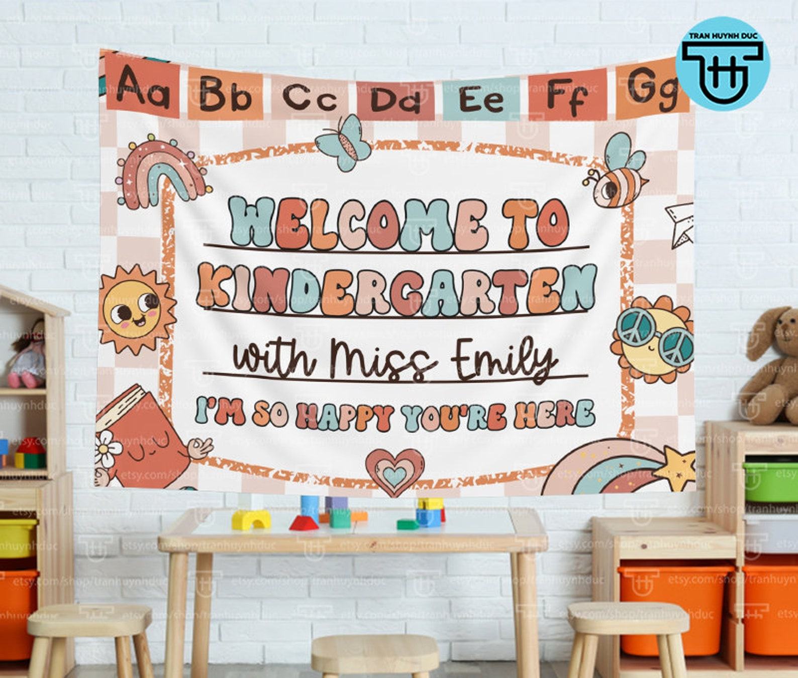 Classroom Tapestry Personalized Teacher Item for Back-to-School, Kindergarten, and Classroom Decor - Image 4