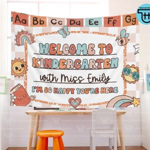 Classroom Tapestry Personalized Teacher Item for Back-to-School, Kindergarten, and Classroom Decor