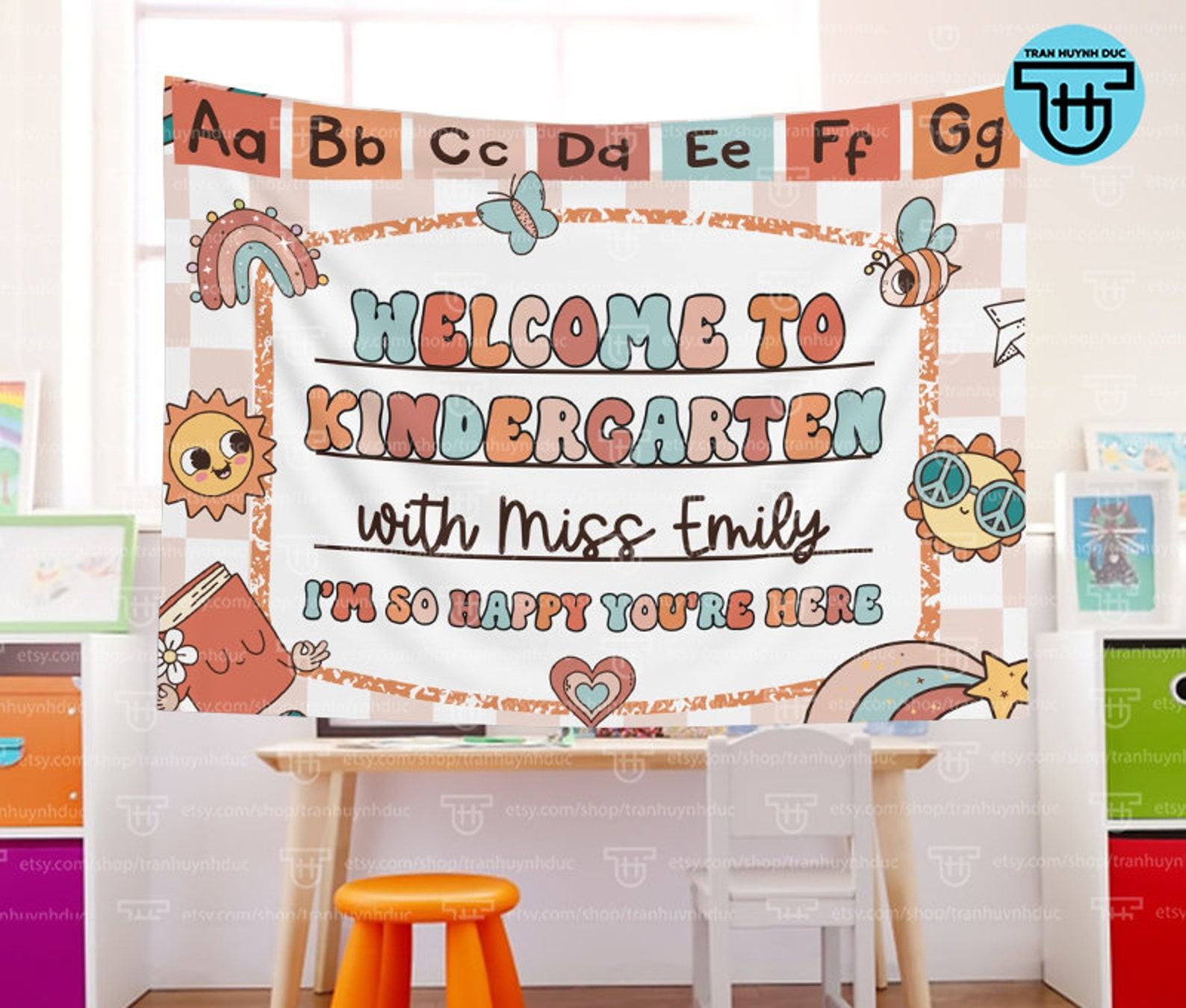 Classroom Tapestry Personalized Teacher Item for Back-to-School, Kindergarten, and Classroom Decor - Image 2