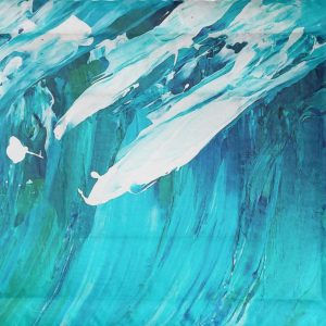 Coastal Boho Comforter Ocean Wave Art for a Serene Bedroom or Beach Home