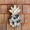 Coastal Charm Mini Oyster Shell Pineapple Decor for Beachy Vibes