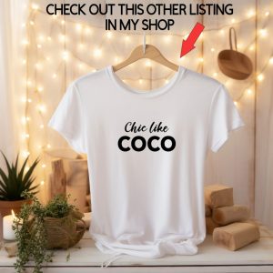 COCO Chanel Fashionista Tee A Classic Icon for Fashion Lovers