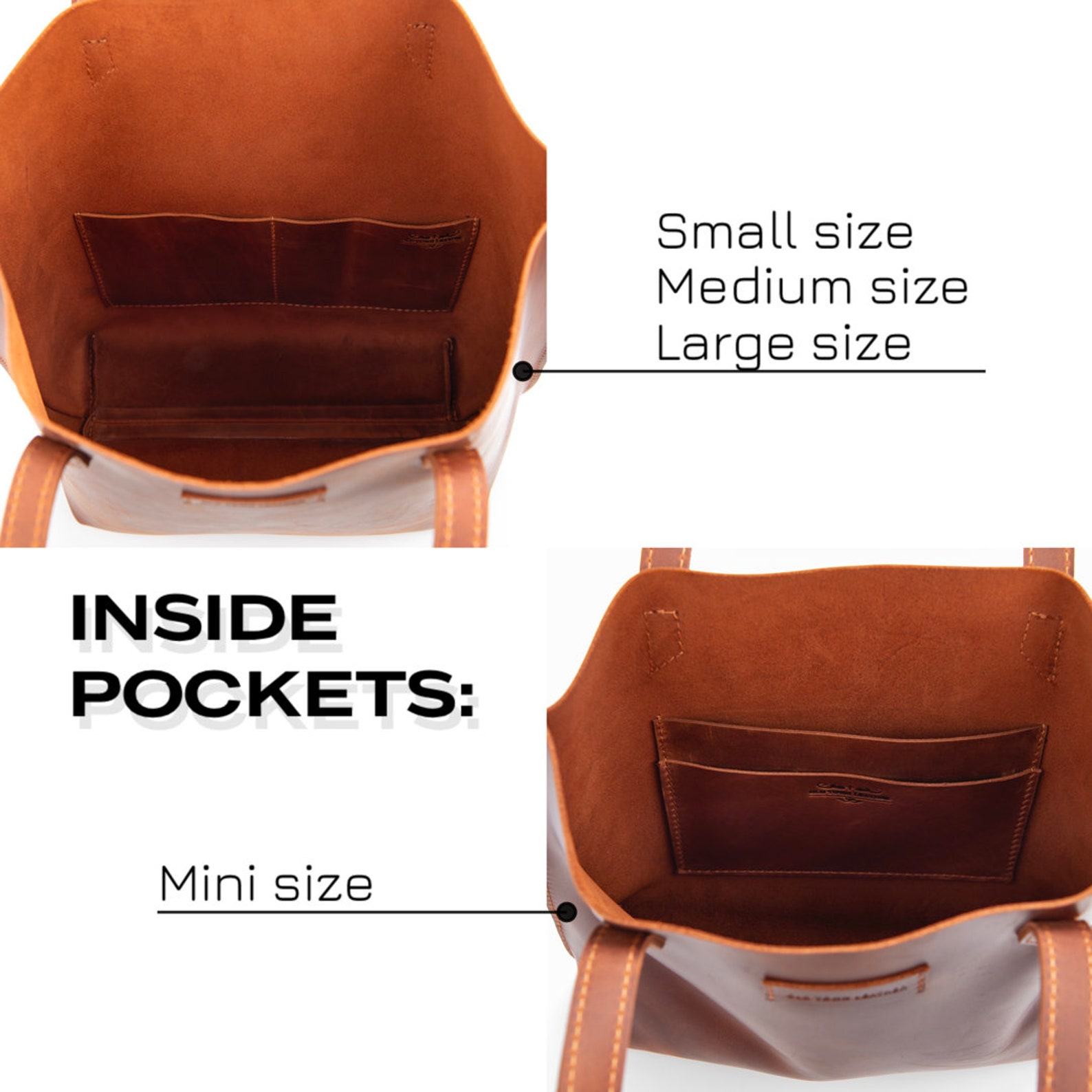 Cognac Leather Mini Tote The Interesting  Item for Her