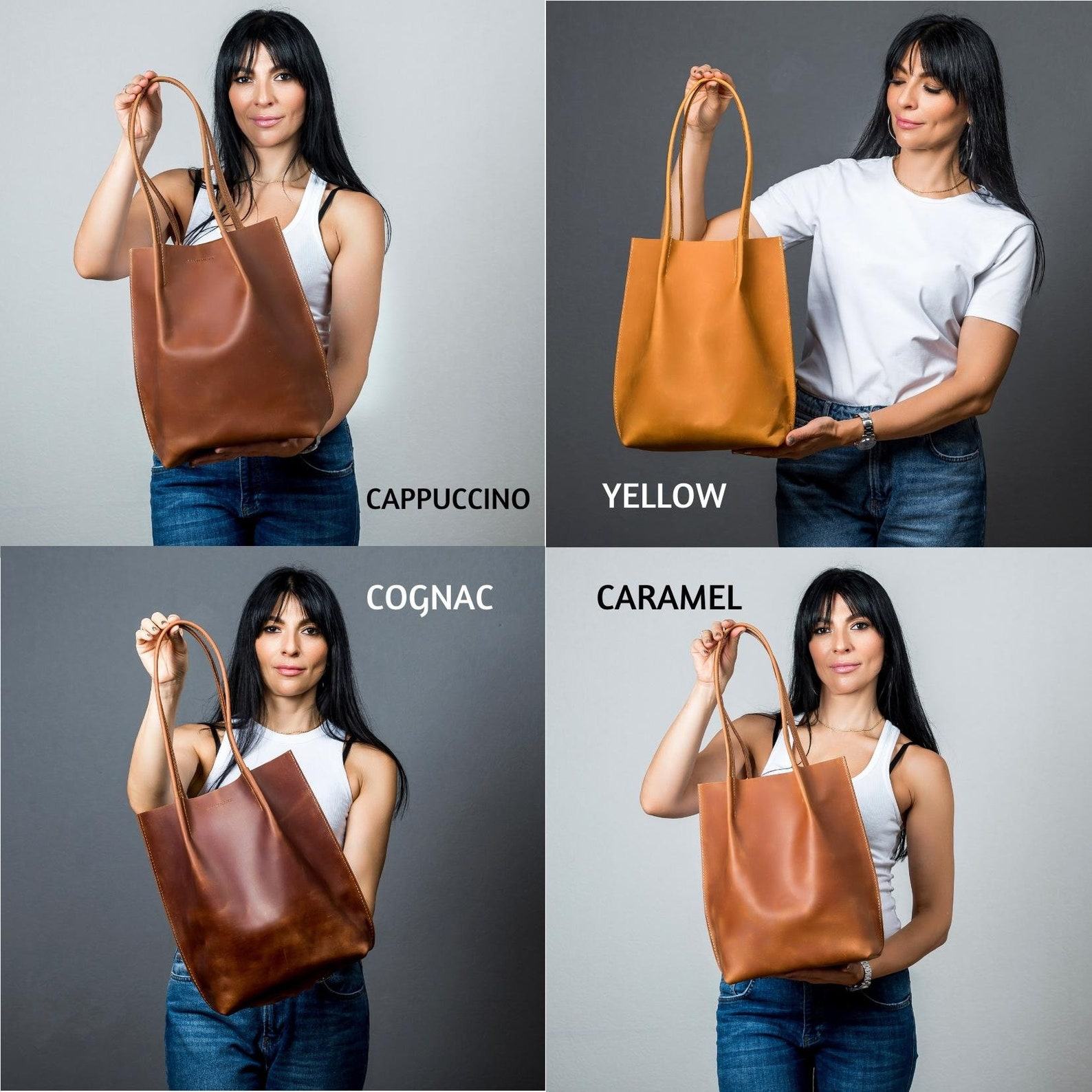 Cognac Leather Tote The Interesting  Item for Her