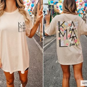 Comfort Colors Botanical Kamala Shirt Nature-Inspired Style for Kamala 2024