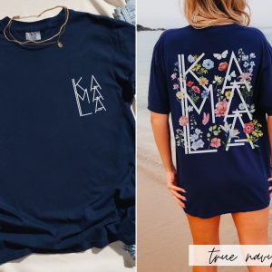 Comfort Colors Botanical Kamala Shirt Nature-Inspired Style for Kamala 2024