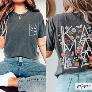 Comfort Colors Botanical Kamala Shirt Nature-Inspired Style for Kamala 2024