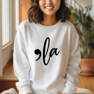 Comma-La Sweatshirt Empowering the Future with Kamala Harris