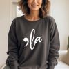 Comma-La Sweatshirt Empowering the Future with Kamala Harris