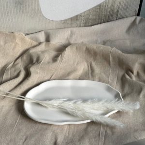 Concrete Oval Bathroom Tray Modern Home Decor, Jewelry Organizer, Housewarming Item