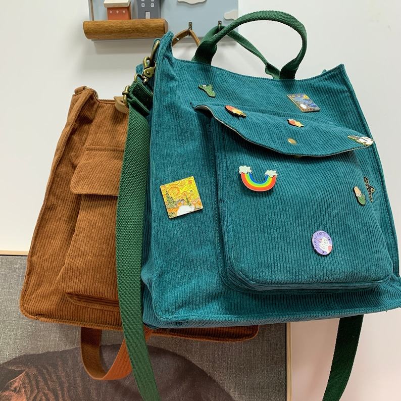 Corduroy Shoulder Bag The Perfect Tote for Shopping and Everyday Use