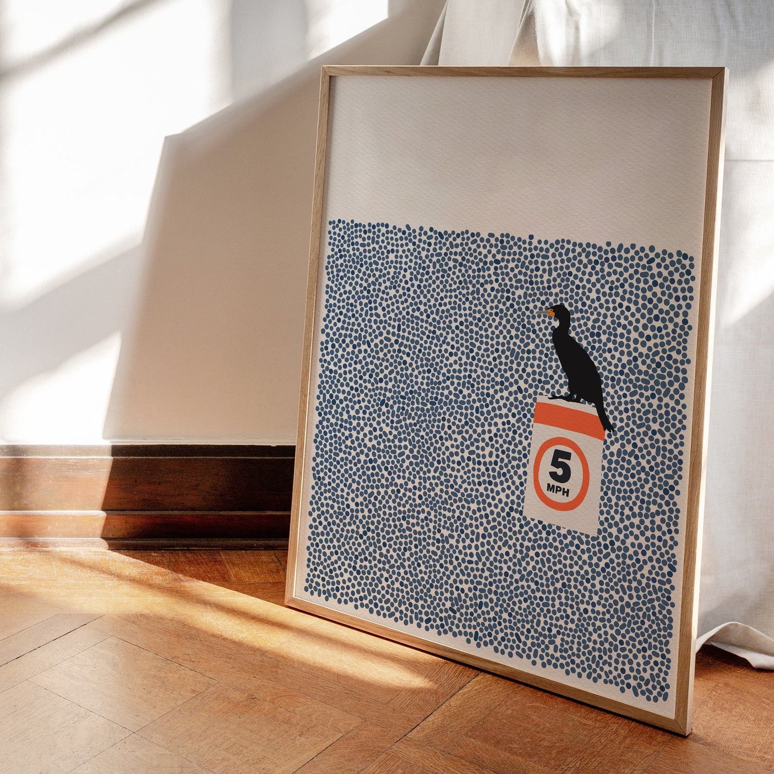 Cormorant’s Rest A Serene Coastal Print by Jorey Hurley