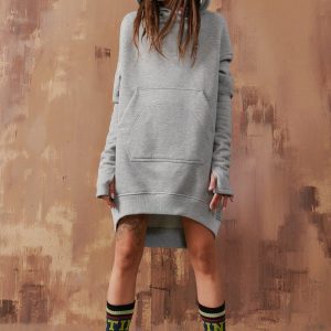 Cozy and Chic Elevate Your Style with Our Long Hoodie with Dropped Shoulder