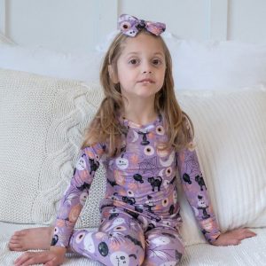 Cozy and Spooky Bamboo Halloween Pajamas for Kids