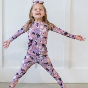 Cozy and Spooky Bamboo Halloween Pajamas for Kids