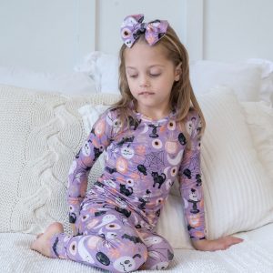 Cozy and Spooky Bamboo Halloween Pajamas for Kids