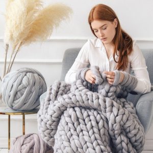 Cozy Chunky Knit Blanket The Ultimate Comfort and Style for Your Home