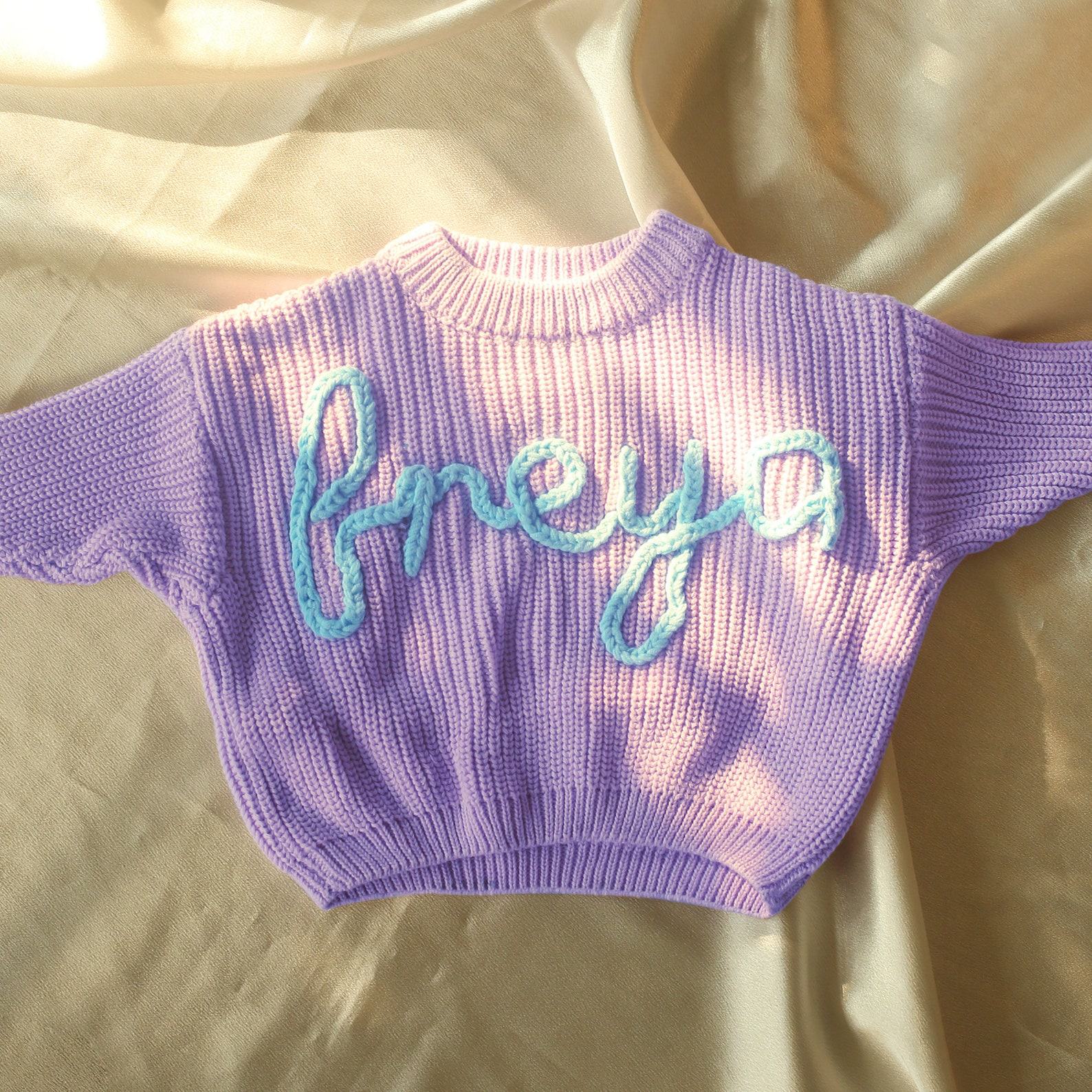 Cozy Comfort for Your Little One Personalized Baby Sweater with Embroidered Name