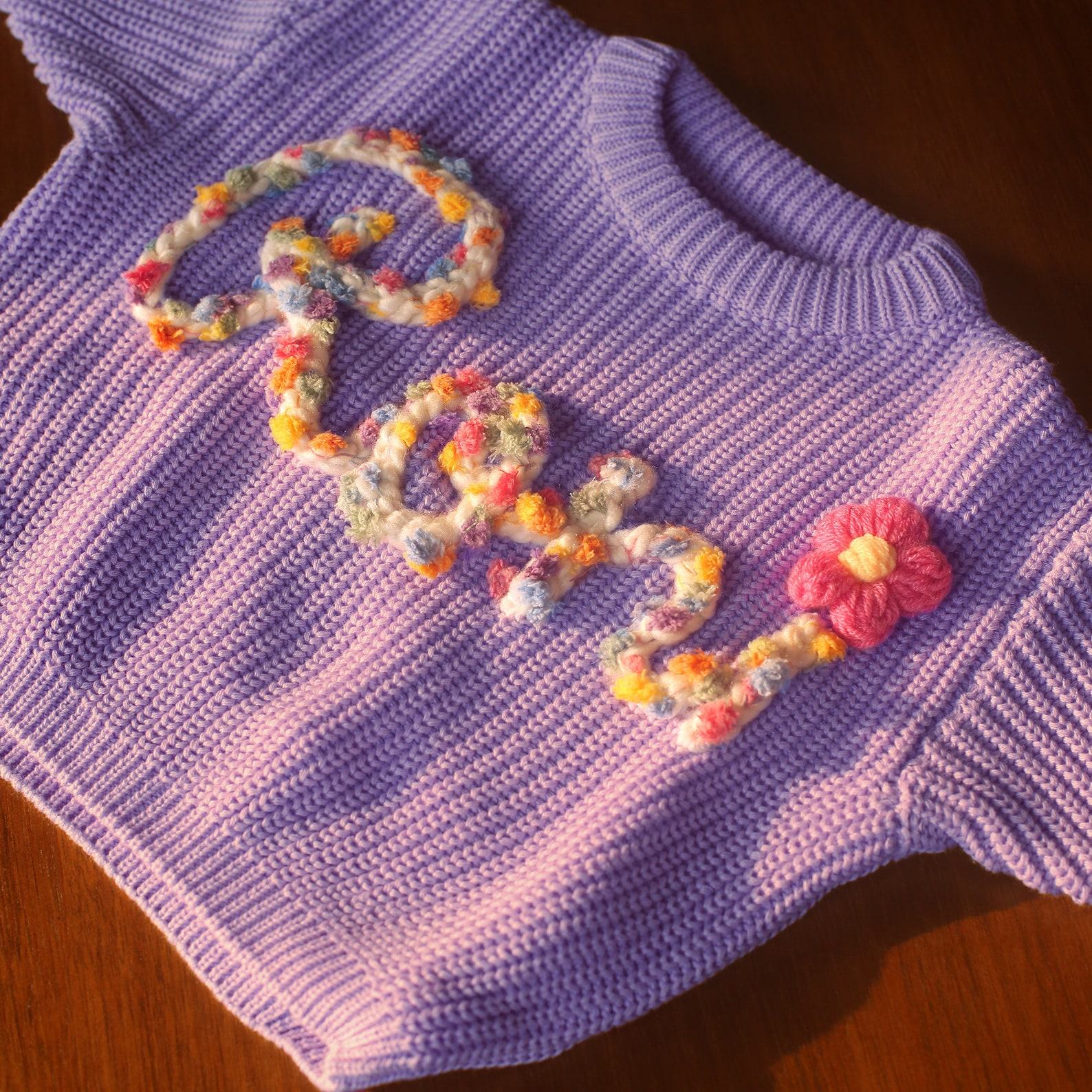 Cozy Comfort for Your Little One Personalized Baby Sweater with Embroidered Name