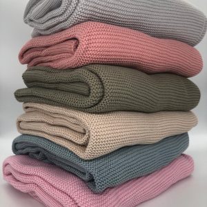 Cozy Comfort for Your Little One Personalized Knitted Cotton Baby Blanket