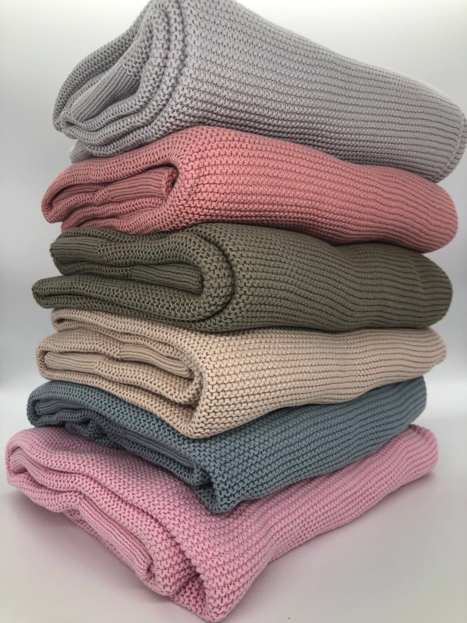 Cozy Comfort for Your Little One Personalized Knitted Cotton Baby Blanket - Image 2