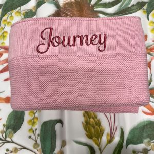 Cozy Comfort for Your Little One Personalized Knitted Cotton Baby Blanket