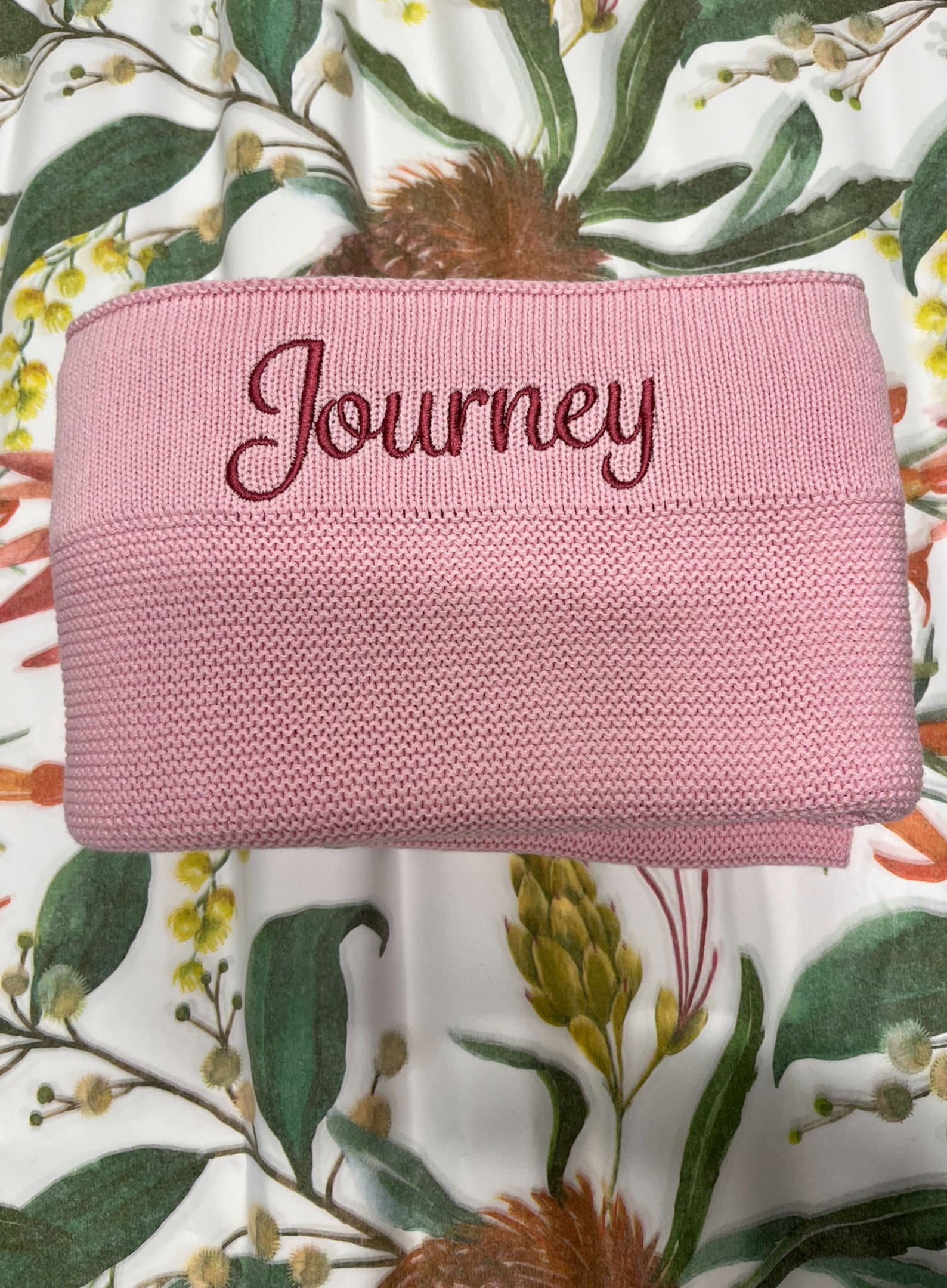 Cozy Comfort for Your Little One Personalized Knitted Cotton Baby Blanket - Image 3