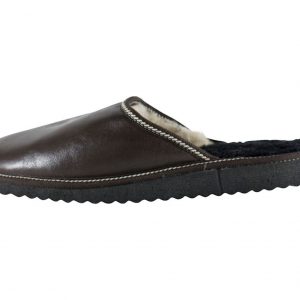 Cozy Comfort Handmade Genuine Leather Sheepskin Slippers for Men