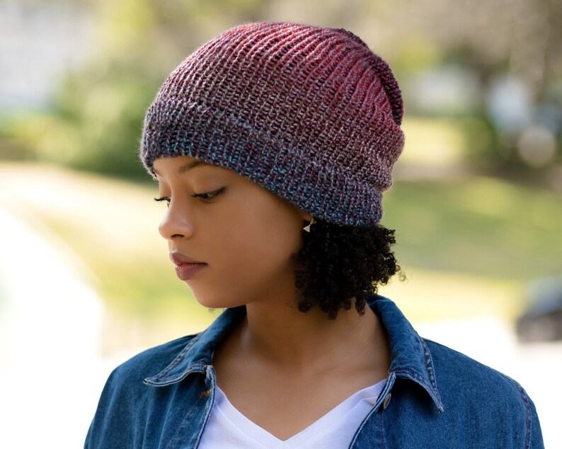 Cozy Comfort Knit Beanie with Luxurious Satin Lining, Vibrant Multicolor Patterns