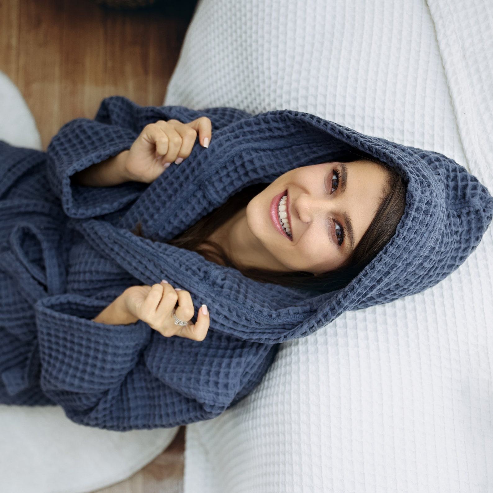 Cozy Comfort Unisex Waffle Robe for Relaxation and Style