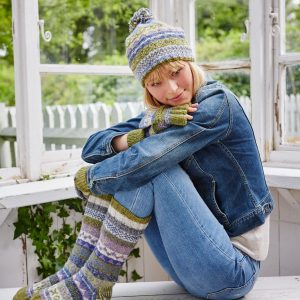 Cozy Fair Isle Winter Knit Hat Ethical Wool Beanie for Women