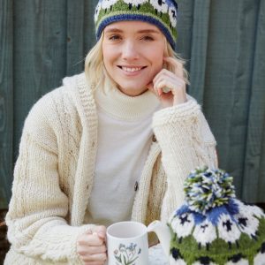 Cozy Flock Handcrafted Wool Beanie with Playful Pom Pom