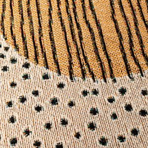 Cozy Haven Abstract Woven Throw Blanket for Modern Boho Decor