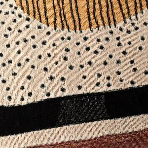 Cozy Haven Abstract Woven Throw Blanket for Modern Boho Decor