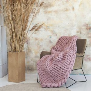 Cozy Haven Indulge in the Luxurious Embrace of Our Chunky Merino Wool Throw
