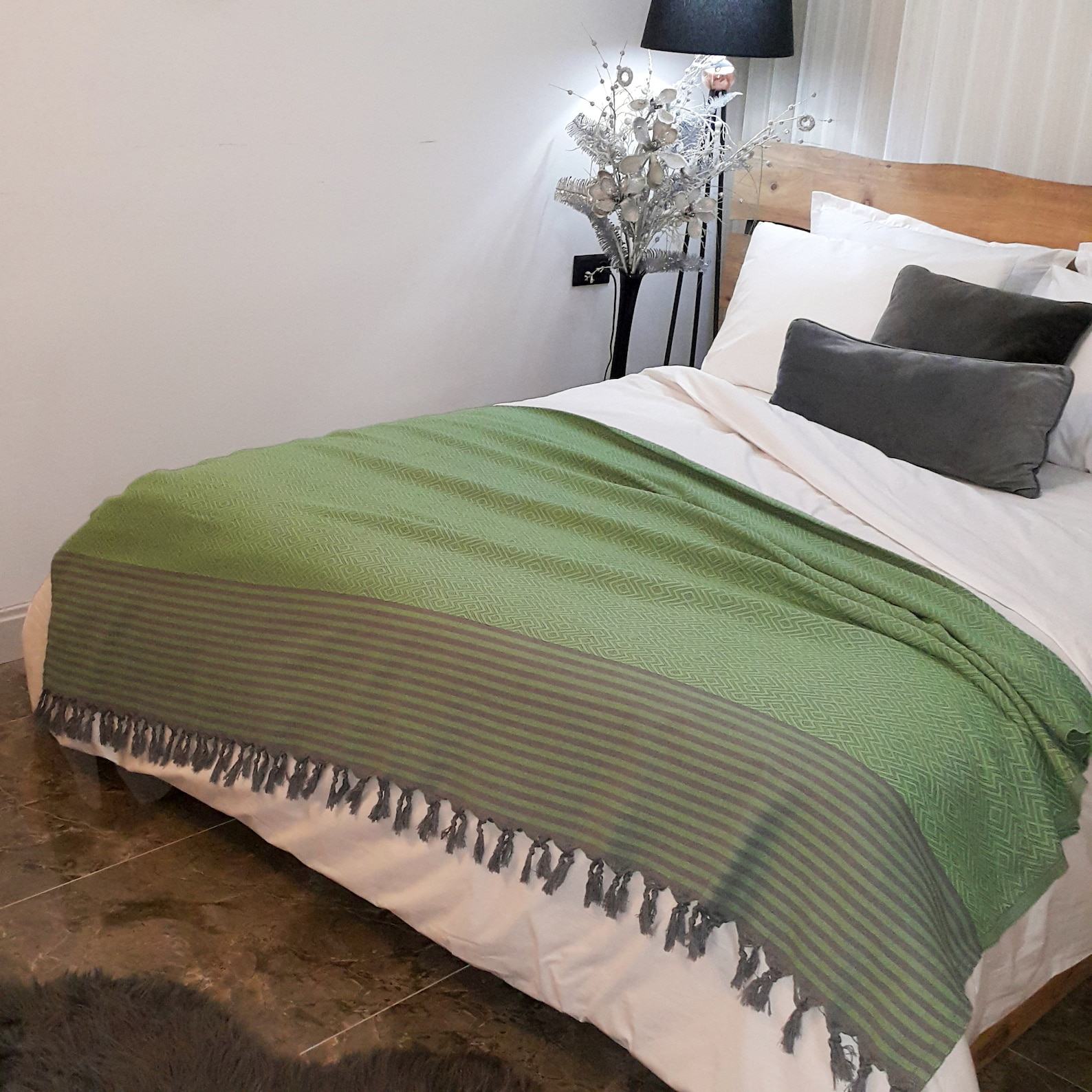 Cozy Haven Oversized Boho Blanket for Serene Nights and Rustic Charm