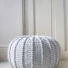 Cozy Knitted Footstool A Scandinavian Haven for Your Little One’s Room